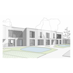 project 6 huurwoningen in Acaciaplein in Ingelmunster (Nieuwbouw)
